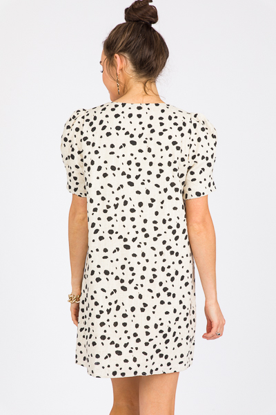 dalmatian shift dress