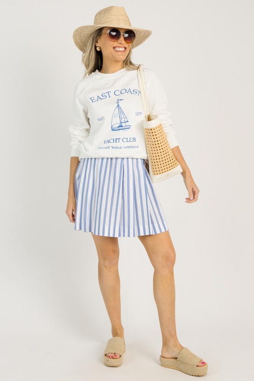Pleated Mini Skirt, Sky Stripe - 0611-19p.jpg