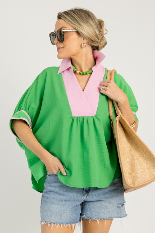 Regan Colorblock Top, Green - 0611-31p-Edit.jpg