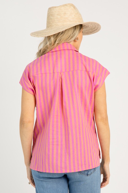 Striped Button Up, Orange Fuchs - 0611-6.jpg