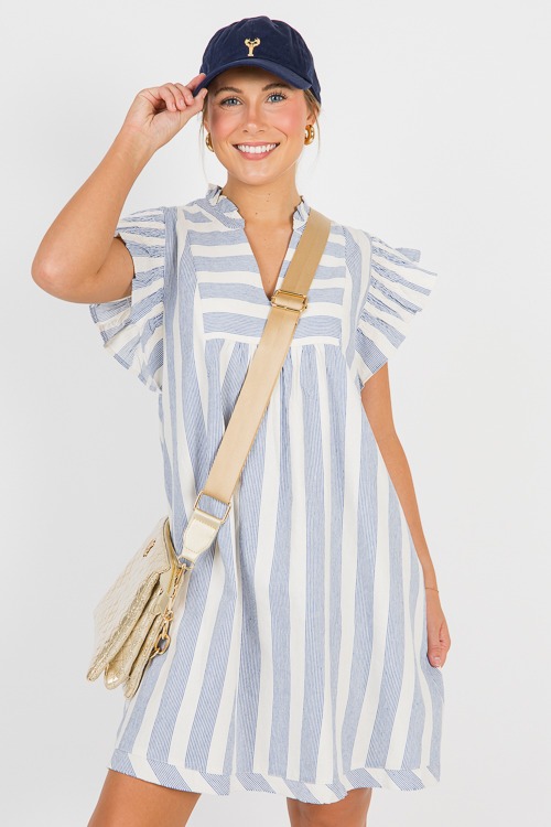 Kathryn Pinstripe Dress, Blue - 0612-106h.jpg
