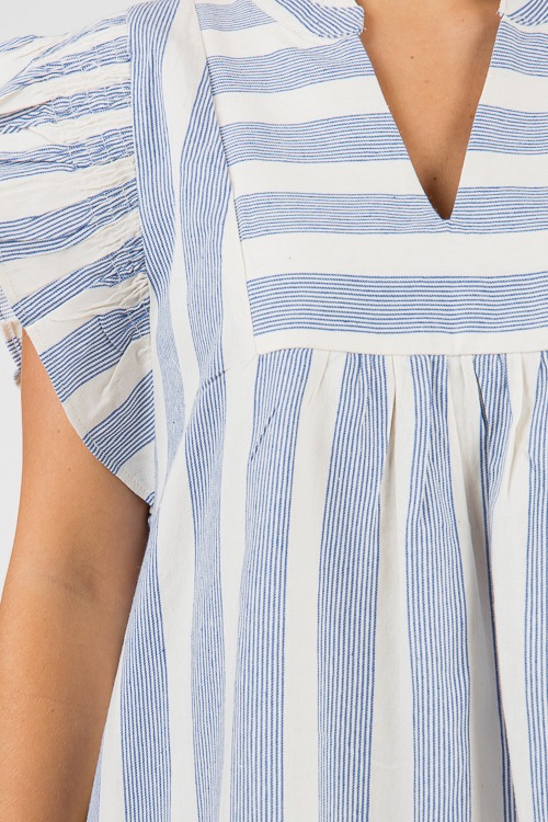 Kathryn Pinstripe Dress, Blue - 0612-107.jpg