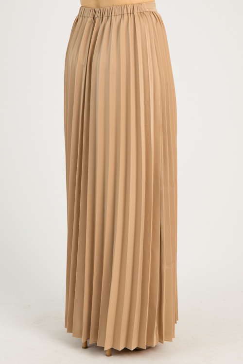 Pleated Satin Maxi Skirt, Sand - 0612-34.jpg