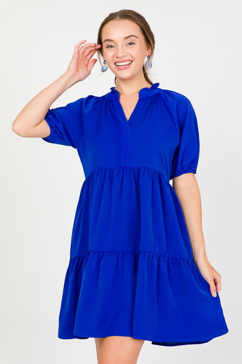 mango royal blue dress Mango Maxi Dress M main image 1
