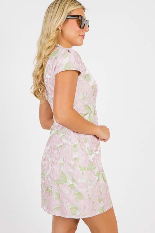 Flawless Floral Dress, Pink/Green - 0612-95.jpg