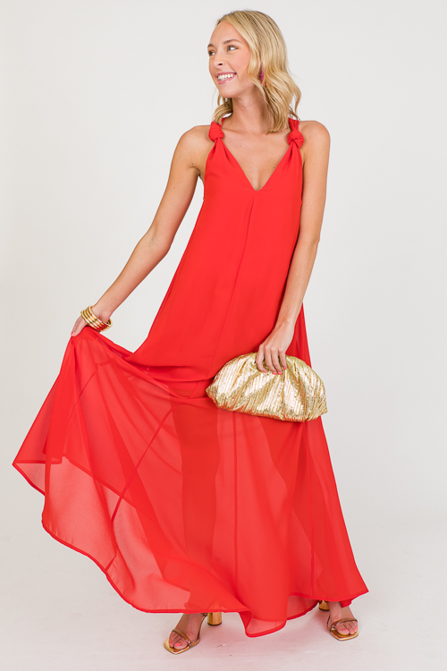 Knot Strap Maxi, Red