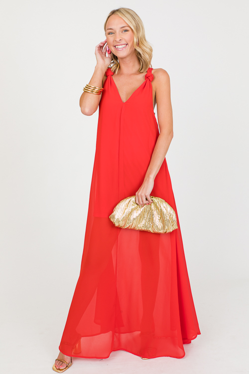 Knot Strap Maxi, Red