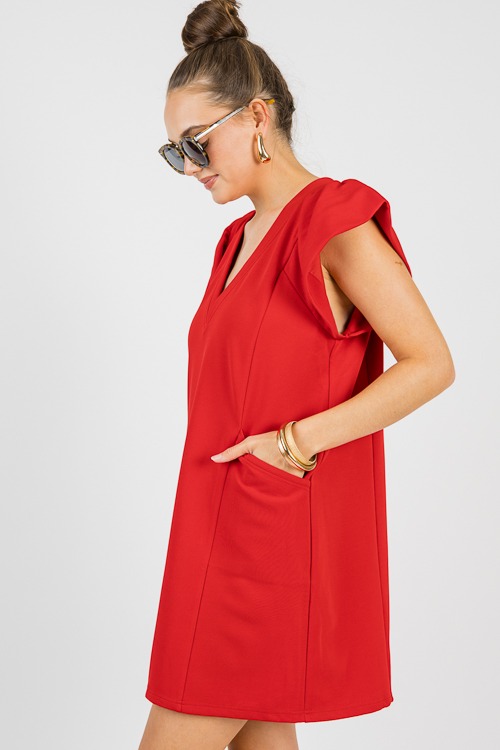 Flutter Sleeve Rib Dress, Red - 0613-35h-Edit.jpg