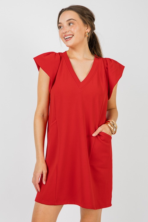 Flutter Sleeve Rib Dress, Red - 0613-36-Edit.jpg