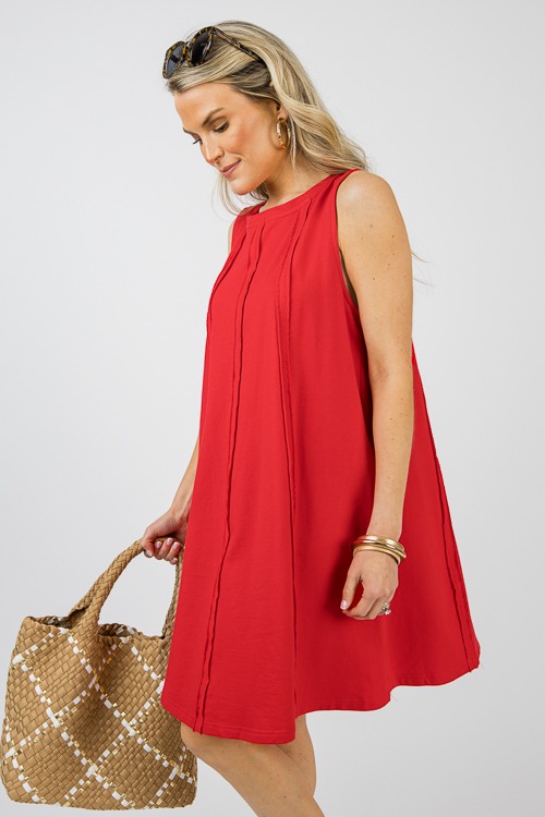 Contrast Trim Dress, Cherry Red - 0613-70-Edit.jpg