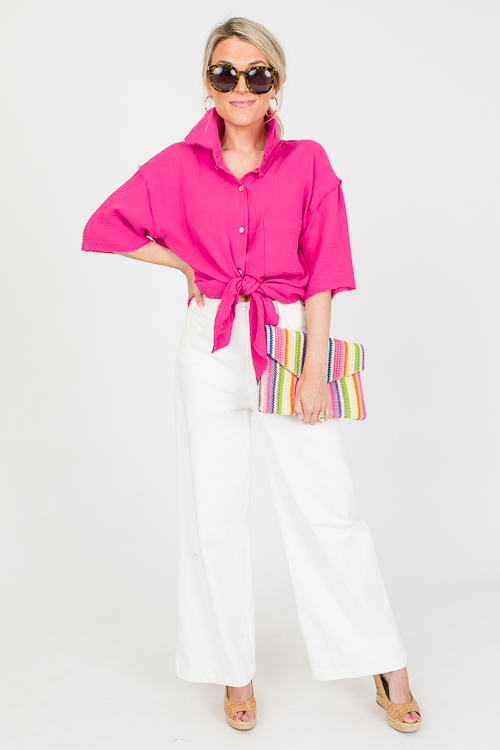 Montana Embroidery Top, Peach
