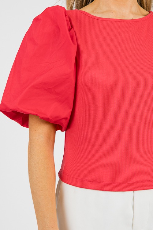 Erin Rib Poplin Top, Red - 0614-127h-Edit.jpg