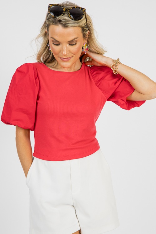 Erin Rib Poplin Top, Red - 0614-130-Edit.jpg