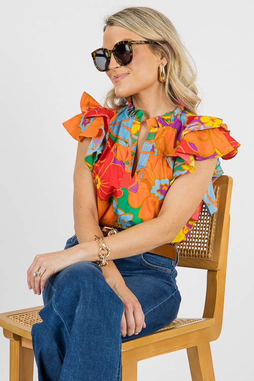 Bold Floral Ruffle Top, Multi - 0614-154.jpg