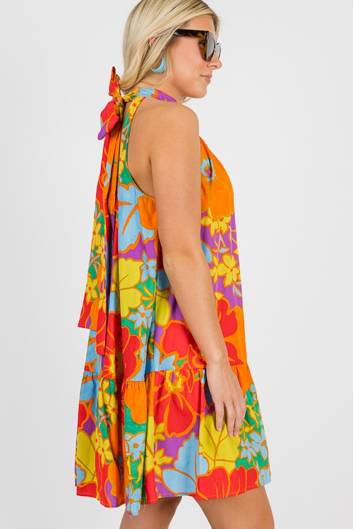 Bold Floral Halter Dress, Multi - 0614-174.jpg