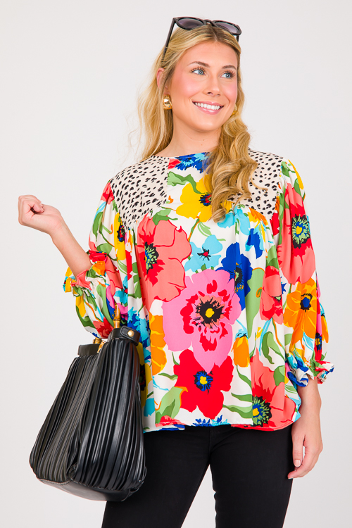 Wild Flower Mix Blouse