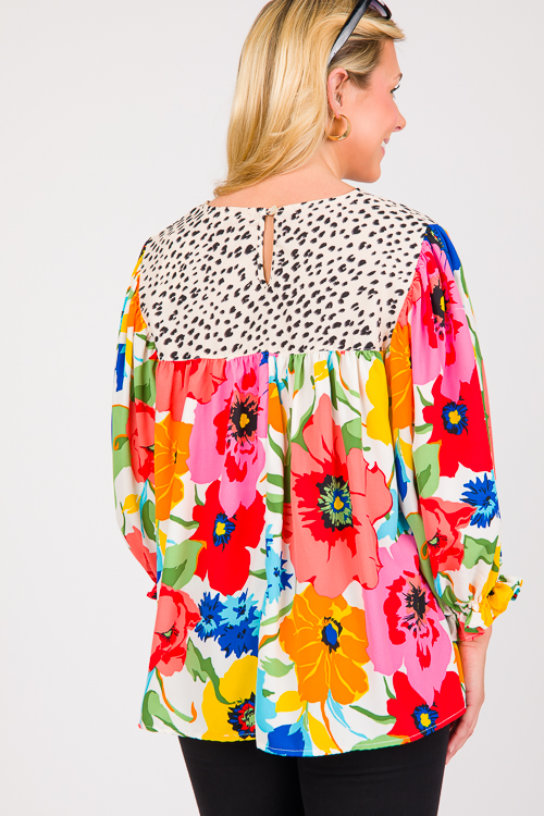 Wild Flower Mix Blouse