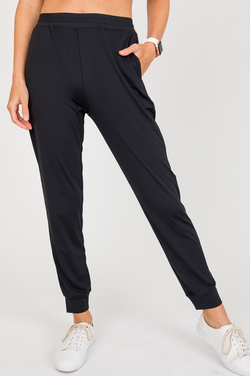 Cool Touch Stretch Joggers, Black