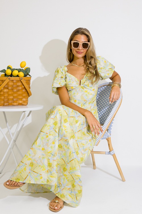 Beautiful View Maxi, Yellow Blue