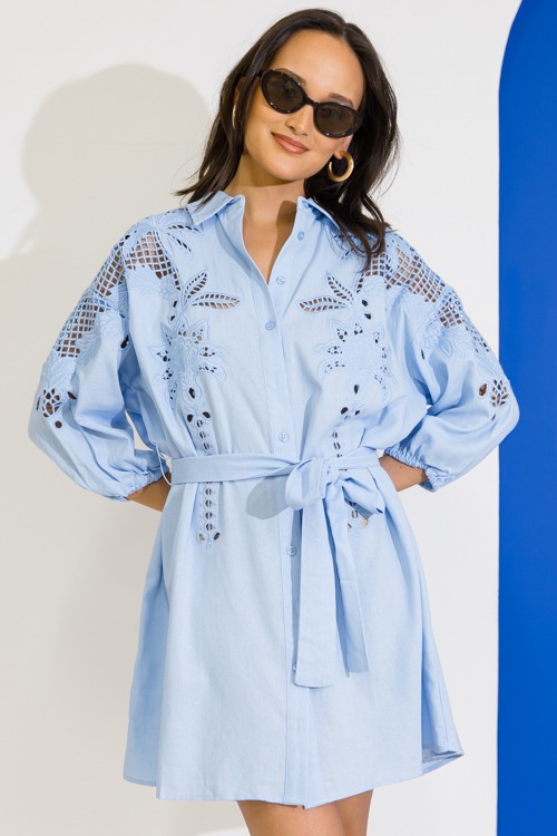 Palm Tree Shirt Dress, Blue - 0616-140.jpg