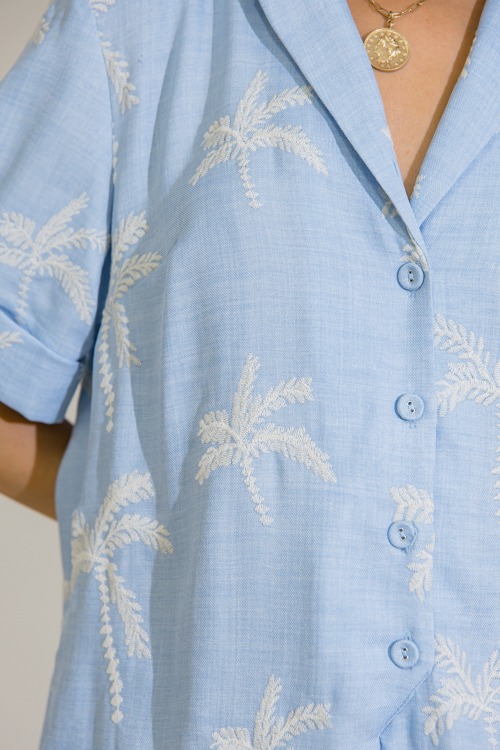 Palm Tree Embroidery Romper - 0616-240.jpg