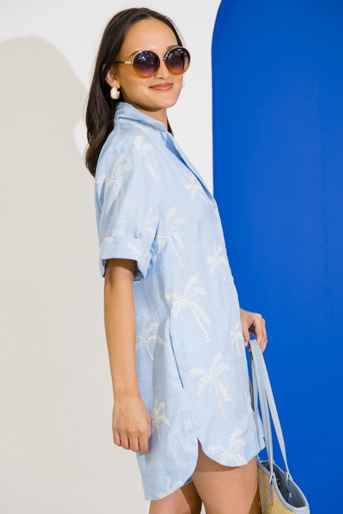 Palm Tree Embroidery Romper - 0616-241.jpg
