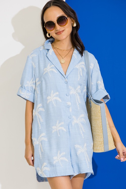 Palm Tree Embroidery Romper - 0616-242.jpg