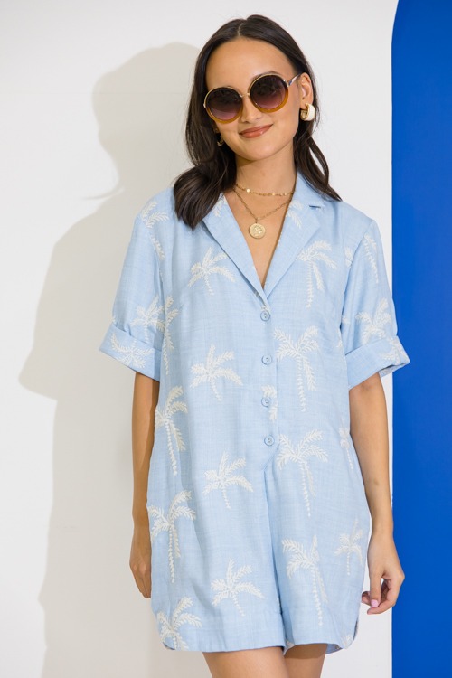 Palm Tree Embroidery Romper - 0616-244.jpg
