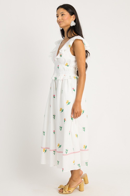 Flower Embroidery Midi, White Multi - 0616-5.jpg