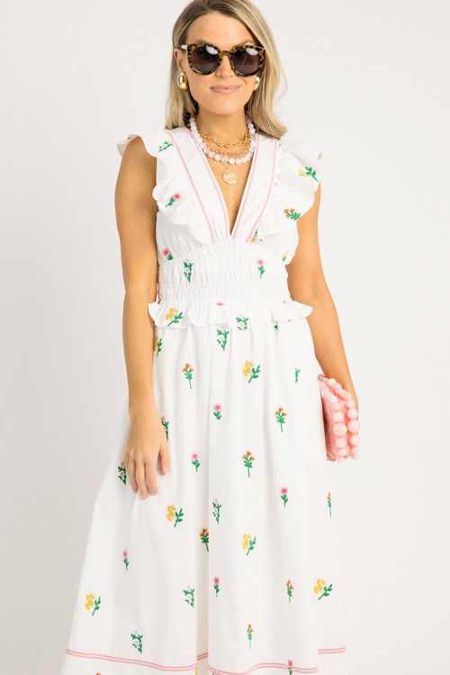 Flower Embroidery Midi, White Multi - 0616-8.jpg