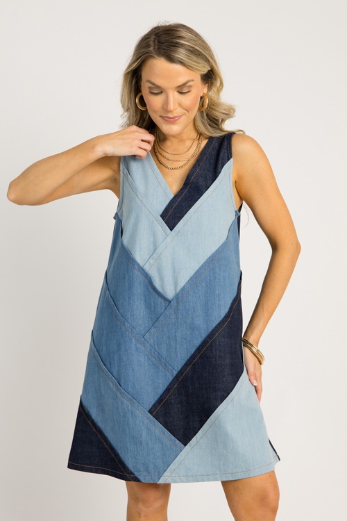 Denim Gradient Dress