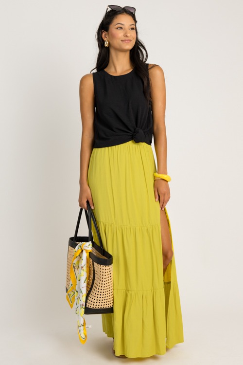 Tiered Slit Maxi Skirt, Chartreuse - 0617-68.jpg