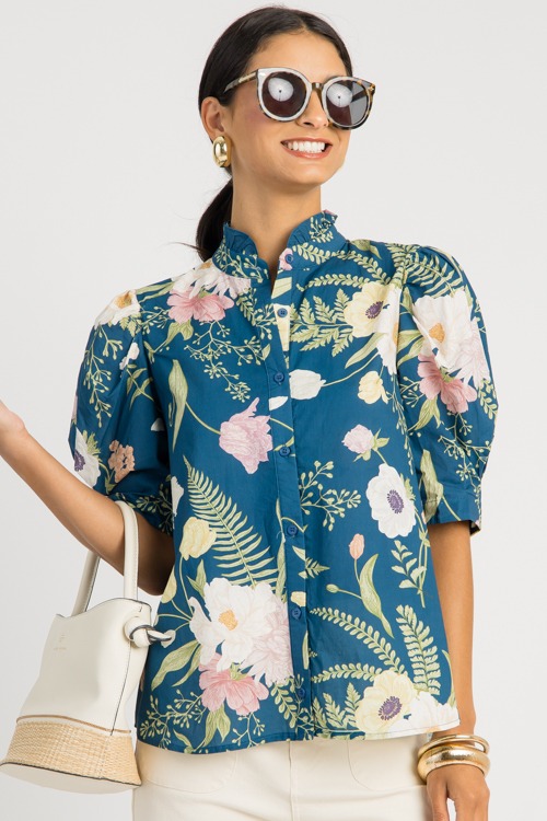 Garden Party Blouse, Teal - 0618-102.jpg