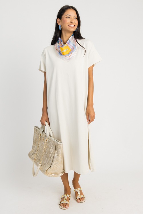 Relaxed T-shirt Midi, Fog