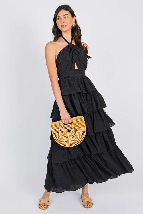 Ruffle Layer Halter Maxi, Black - 0618-32.jpg