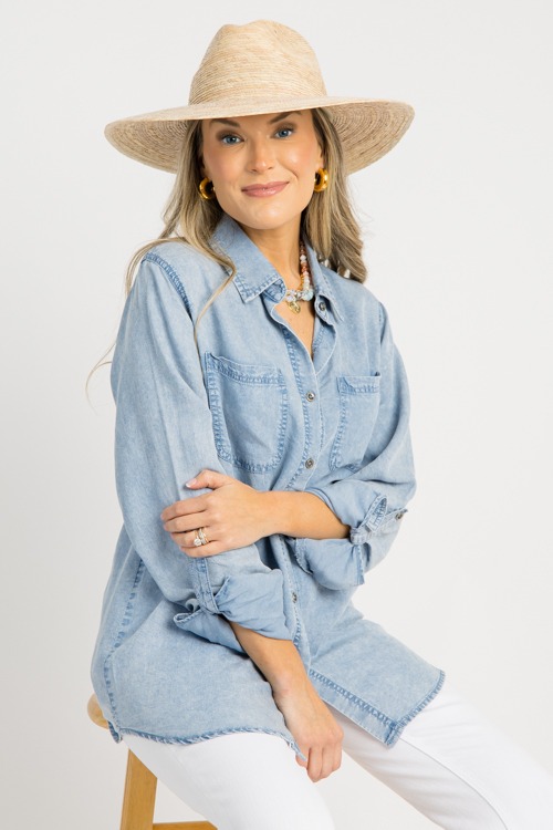 Chambray Tab Sleeve Shirt, Lt D - 0618-44.jpg