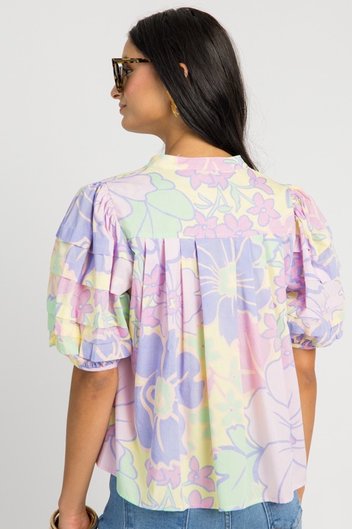 Pastel Floral Pleat Top, Lavend - 0618-90.jpg