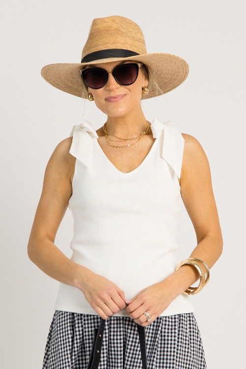 Bow Strap Knit Top, White - 0619-114.jpg