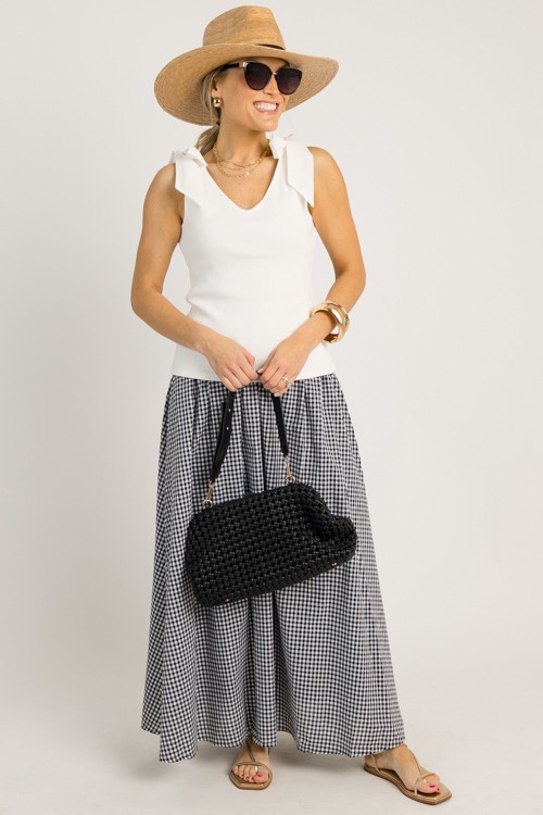 Gingham Maxi Skirt, Black - 0619-115.jpg