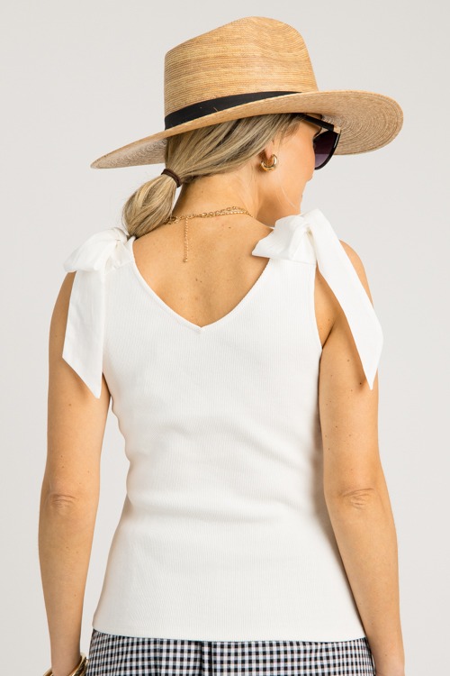Bow Strap Knit Top, White - 0619-119.jpg