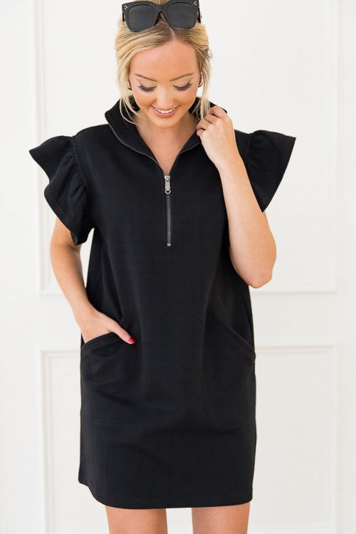 Jacquard Knit Zip Dress, Black - 0619-134.jpg