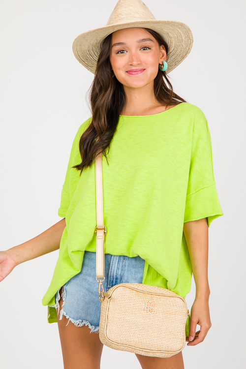 Chill Day Sweater, Neon Lime