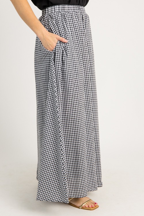 Gingham Maxi Skirt, Black - 0619-76h.jpg