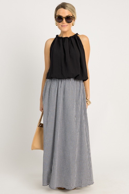 Gingham Maxi Skirt, Black - 0619-77.jpg