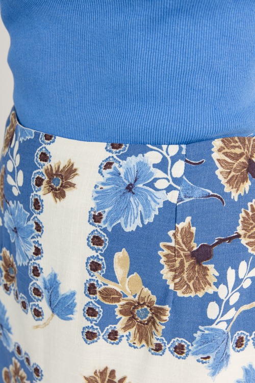 Floral Mini Skirt, Blue Multi - 0619-95.jpg