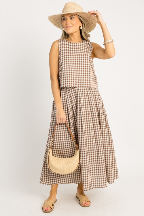 Gingham Skirt Set, Mocha - 0619-9p.jpg