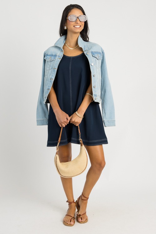 Contrast Stitch Swing Dress, Dk - 0620-103h.jpg