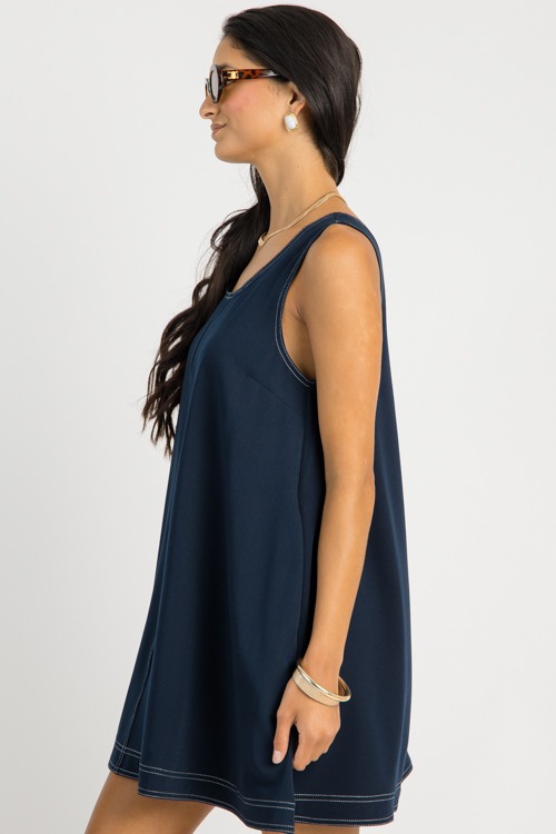 Contrast Stitch Swing Dress, Dk - 0620-107.jpg
