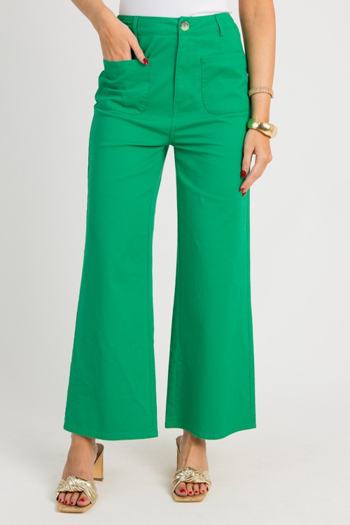 Dorian Twill Pants, Green