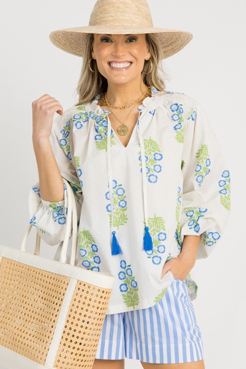 Jenaleigh Top, Blue